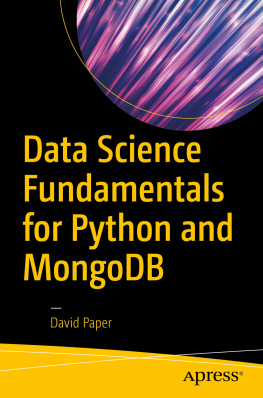 David Paper - Data Science Fundamentals for Python and MongoDB