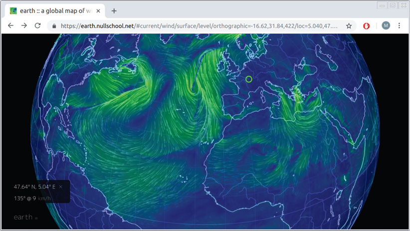 FIGURE 1 Real-time earth weather visualization on httpsearthnullschoolnet - photo 3