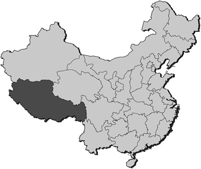 Map of China showing the Tibet Autonomous Region Pronounced Ti-bet - photo 7