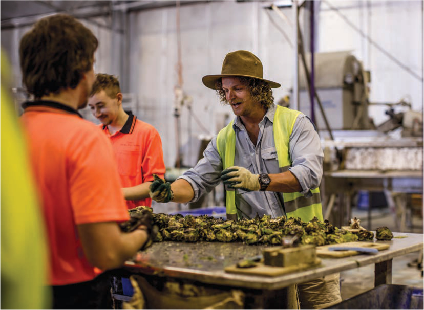 What the shuck Spearing a few oysters down in Smoky Bay The Badge on The - photo 1