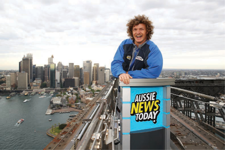 The Badge on The Bridge Doing a live cross to the Today show from the top of - photo 2