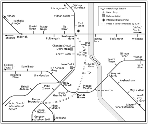 Delhi Metro Map Buses You can reach the Red Fort in Old Delhi very cheaply - photo 3