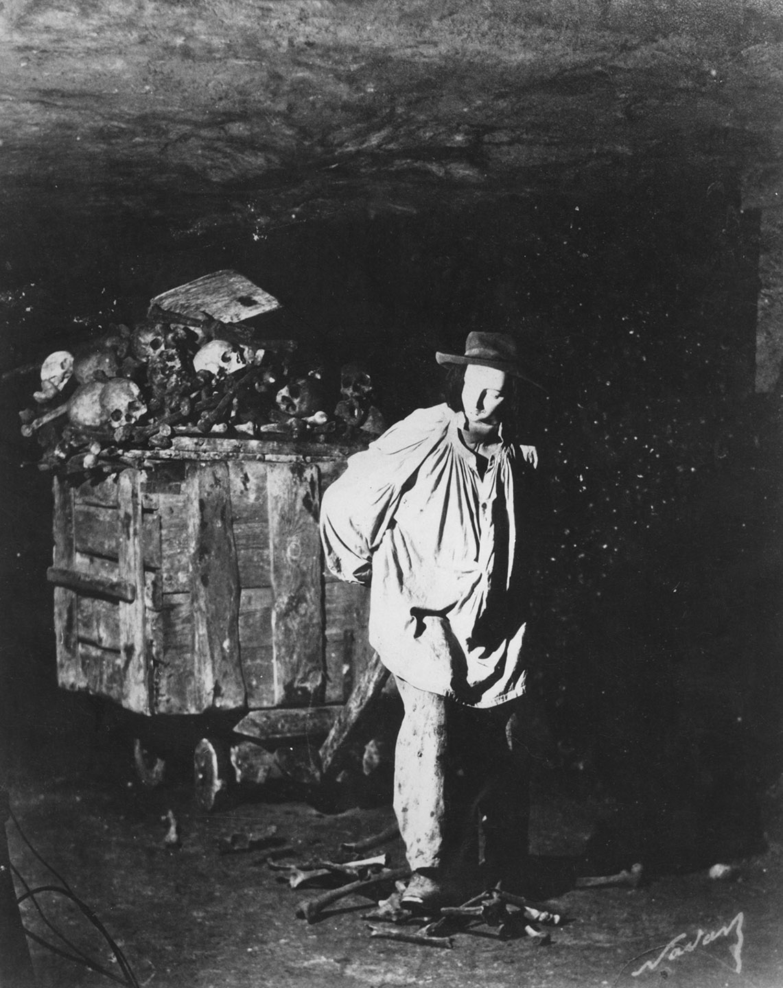 Frontispiece Interior of the catacombs Paris Nadar 1861 - photo 1