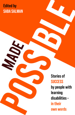 Saba Salman - Made Possible: Stories of success by people with learning disabilities – in their own words