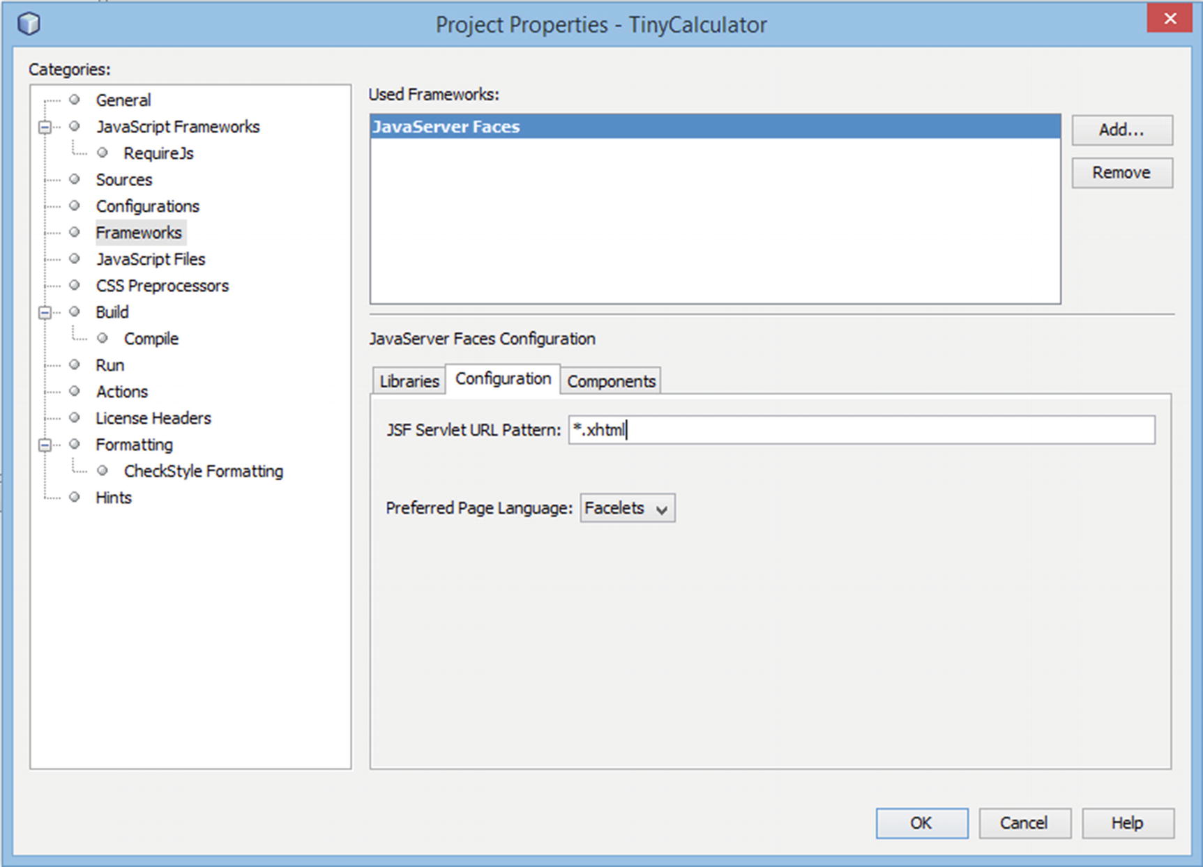 Figure 1-4 Framework configuration Choose the Frameworks category - photo 4