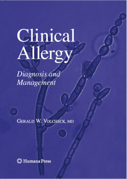 Gerald W. Volcheck - Clinical Allergy: Diagnosis and Management