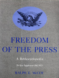 title Freedom of the Press A Bibliocyclopedia Ten-year Supplement - photo 1