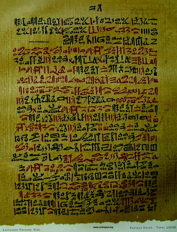 Fig 111 Ebers papyrus Leipzig Museum Hundreds of years before Christ - photo 1