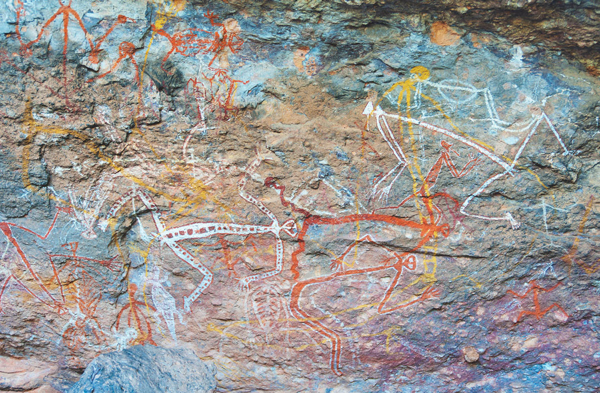 Aboriginal rock paintings in Kakadu National Park Australia The Warlpiri are - photo 3