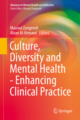 Masood Zangeneh - Culture, Diversity and Mental Health - Enhancing Clinical Practice