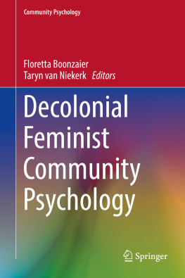 Floretta Boonzaier Decolonial Feminist Community Psychology