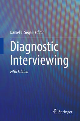 Daniel L. Segal - Diagnostic Interviewing