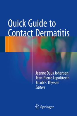 Jeanne Duus Johansen Quick Guide to Contact Dermatitis