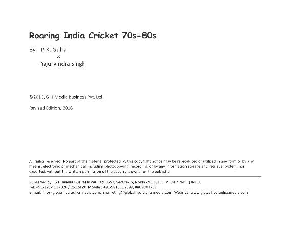 Roaring India Cricket 70s-80s Celebrating the 45th Anniversary of Ajit Wadekars winning ways in 70s-80s - photo 5