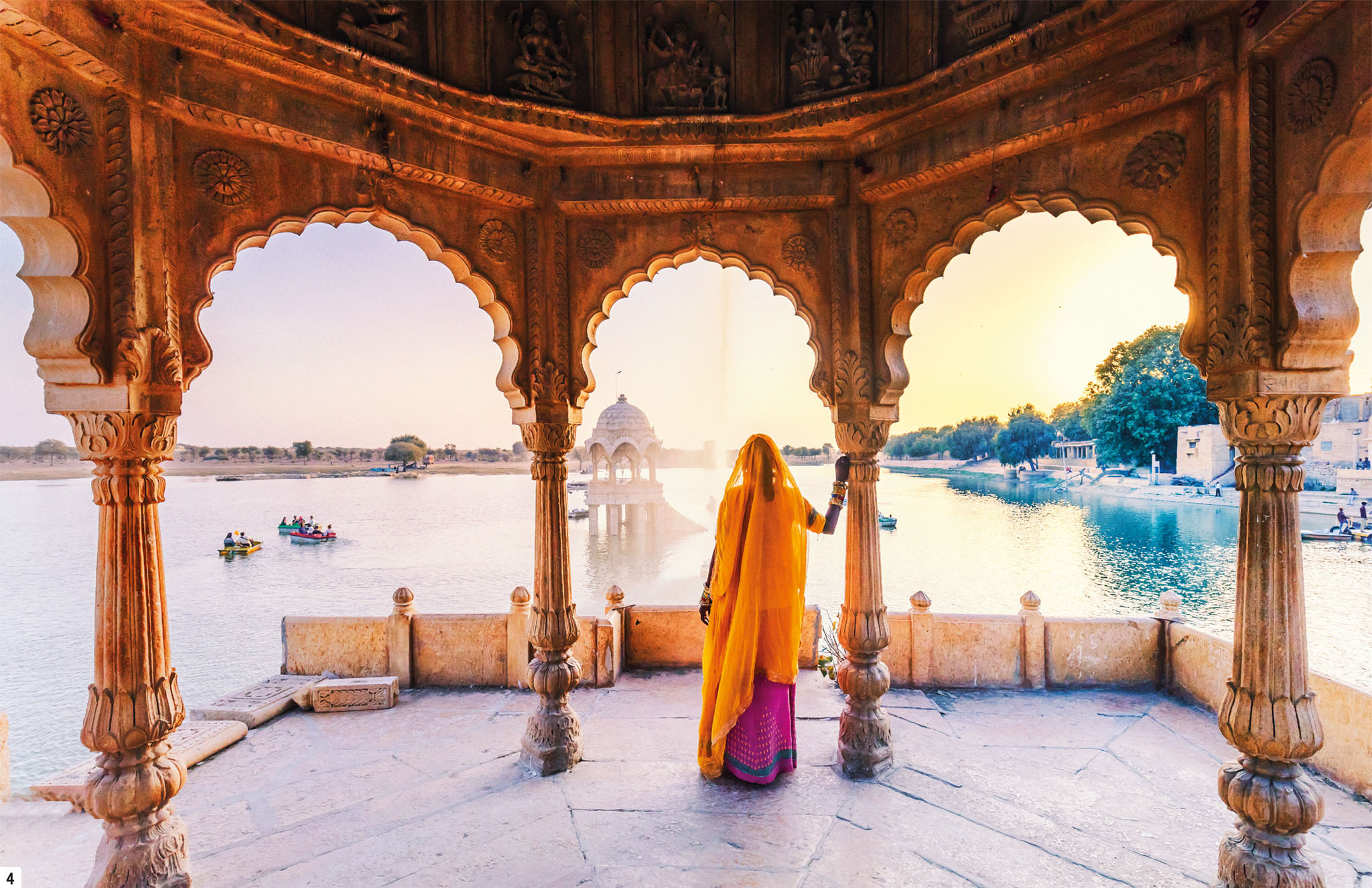 t A woman gazing over the pavilions on Sagar Lake in Udaipur Ancient and - photo 5