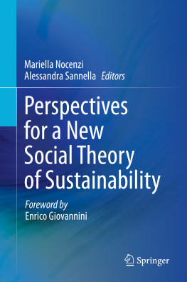 Mariella Nocenzi Perspectives for a New Social Theory of Sustainability