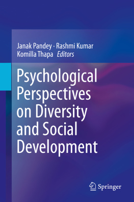 Janak Pandey - Psychological Perspectives on Diversity and Social Development