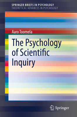 Aaro Toomela - The Psychology of Scientific Inquiry