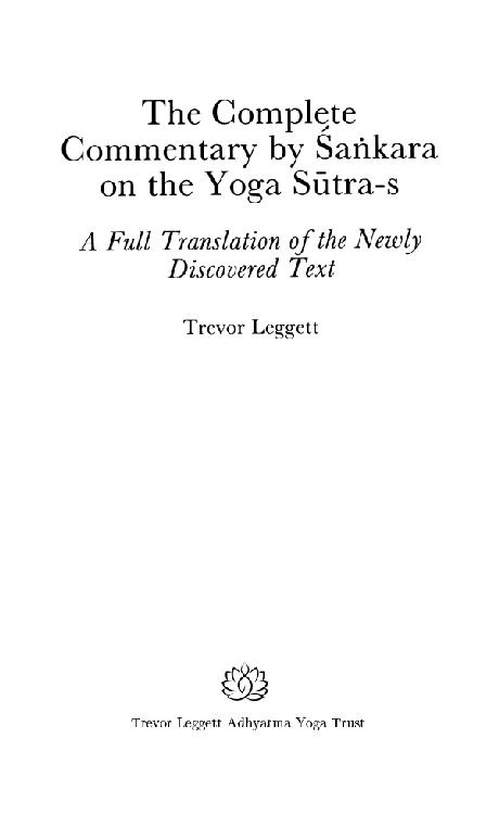 Postal Address of the Trust Trevor Leggett Adhyatma Yoga Trust PO Box 362 - photo 1