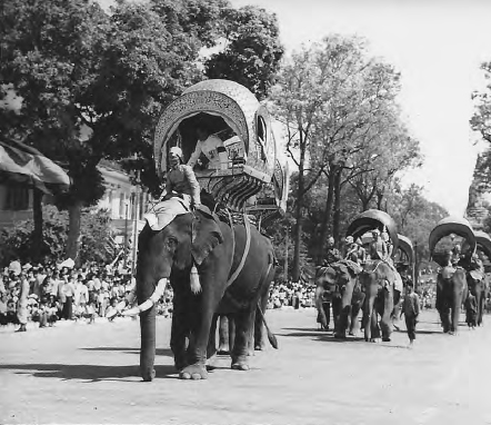 With thirty elephants bearing members of the royal dance troupe this image is - photo 2