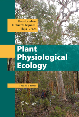 Hans Lambers F. Stuart Chapin - Plant Physiological Ecology