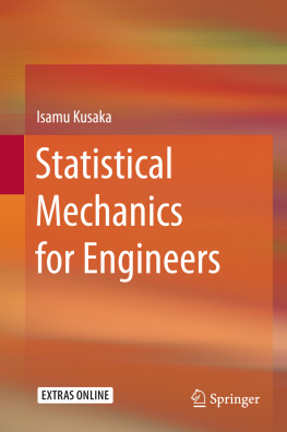 Isamu Kusaka Statistical Mechanics for Engineers