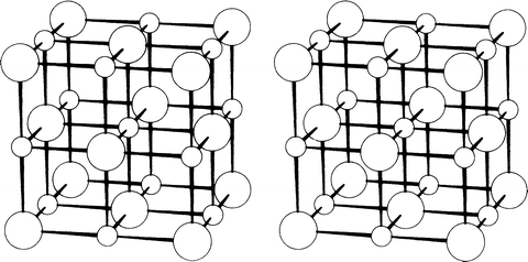 Fig 16 Stereoview of the face-centered cubic unit cell and its environs for - photo 6