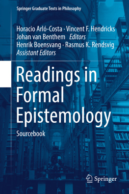 Horacio ArlГі-Costa Vincent F. Hendricks - Readings in Formal Epistemology