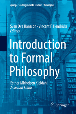 Sven Ove Hansson Introduction to Formal Philosophy