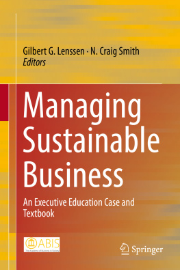 Gilbert G. Lenssen - Managing Sustainable Business