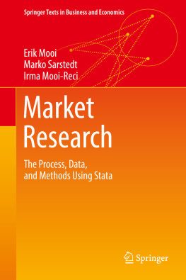 Erik Mooi Marko Sarstedt Market Research