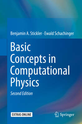 Benjamin A. Stickler - Basic Concepts in Computational Physics