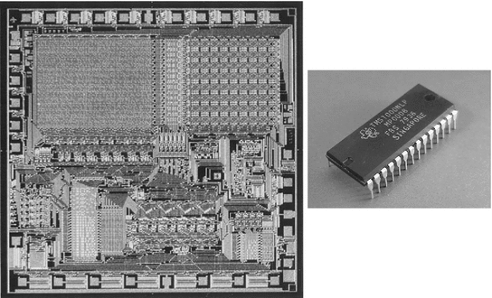 Fig 13 Die microphotograph left packaged part for the TMS1000 Courtesy - photo 3