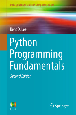 Kent D. Lee Python Programming Fundamentals