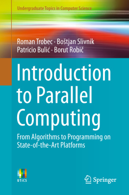 Roman Trobec Introduction to Parallel Computing