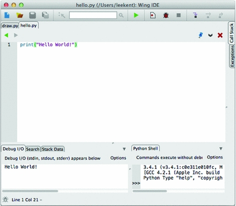 Fig 11 The Wing IDE There are some general concepts about Python that you - photo 1