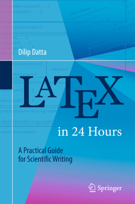 Dilip Datta - LaTeX in 24 Hours