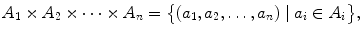 which is a set of ordered n -tuples If A 1 A 2 A n A then we write A n - photo 15