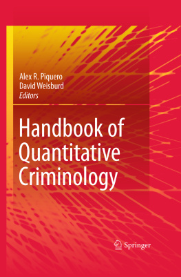 Alex R. Piquero Handbook of Quantitative Criminology