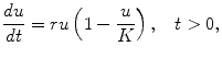 which is a simple equation for population growth where the per capita rate of - photo 1