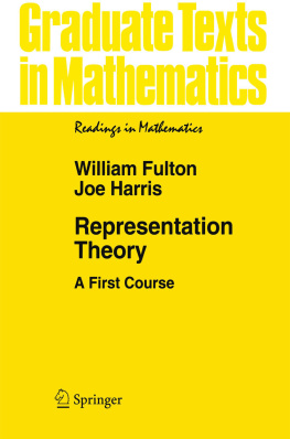 Joe Harris Representation Theory