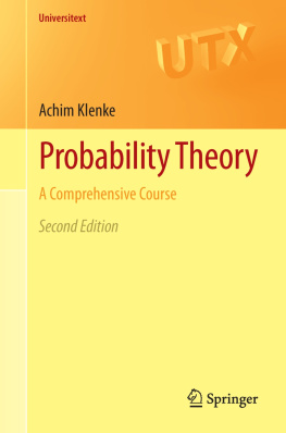 Achim Klenke - Probability Theory