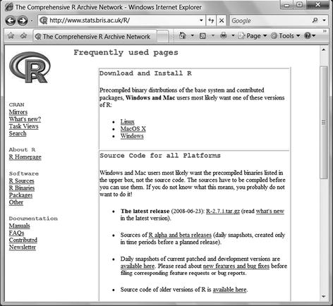 Fig 12 The R local server page Click the Linux MacOS X or Windows link to - photo 2