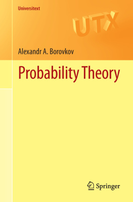 Alexandr A. Borovkov - Probability Theory