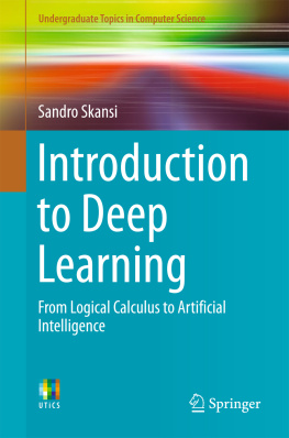 Sandro Skansi - Introduction to Deep Learning