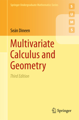 SeГЎn Dineen Multivariate Calculus and Geometry