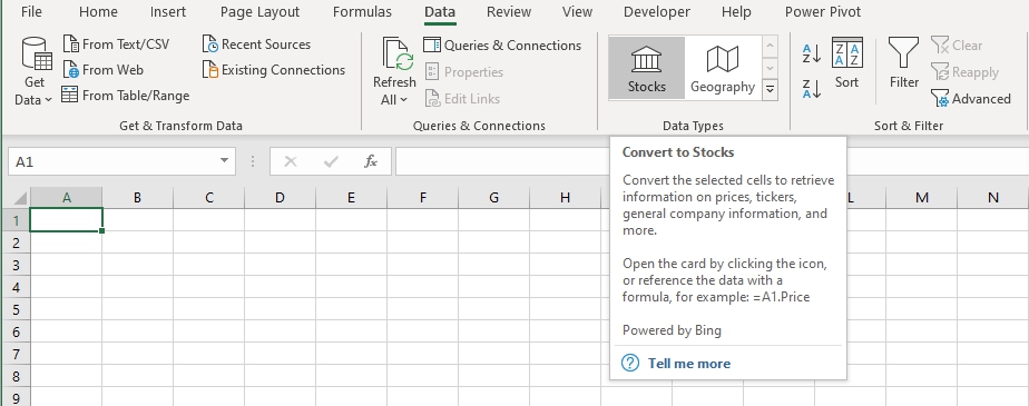 12 Data Providers The Stocks data type is powered by Refnitiv and NASDAQ The - photo 1