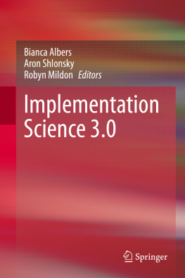 Bianca Albers Implementation Science 3.0