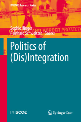 Sophie Hinger Politics of (Dis)Integration