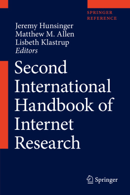 Jeremy Hunsinger - Second International Handbook of Internet Research